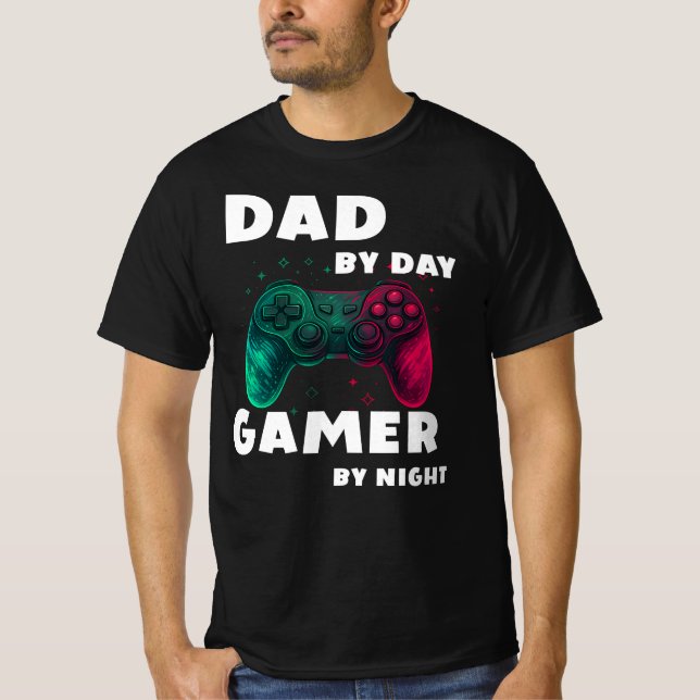 T-shirt Papa par Jeu de jour par nuit (Devant)