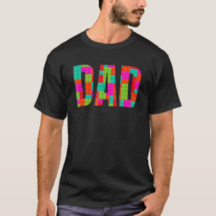 T-shirt Papa Parent Brick Master Builder Blocs Se