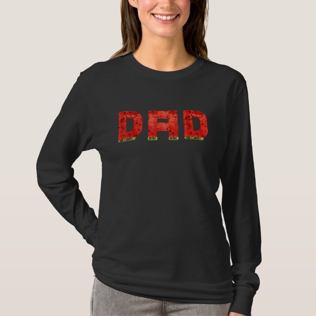 T-shirt Papa Pastèque  Melon d'été Fruit Frais (Devant)