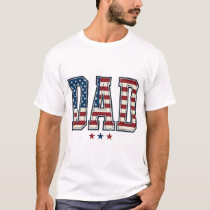 T-shirt Papa patriote Drapeau américain Design vectoriel v