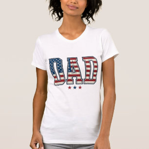 T-shirt Papa patriote Drapeau américain Design vectoriel v