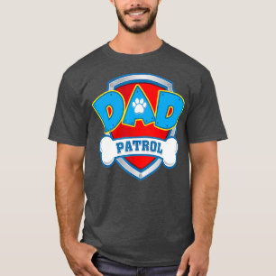 T-shirt Papa    PatrolChien Maman Papa Drôle Drôle Cadea