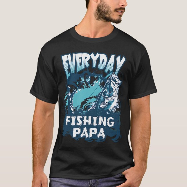 T-shirt Papa Pêche au Quotidien (Devant)