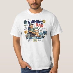T-shirt Papa Pêcheur - Choisissez votre taille 