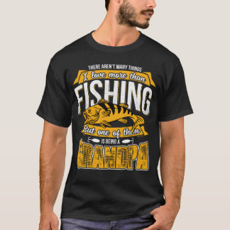 T-shirt Papa pêcheur extérieur Fierté de pêcheur Fête des