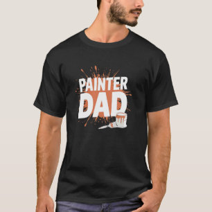 T-shirt Papa peintre - Peintre drôle Artiste créatif