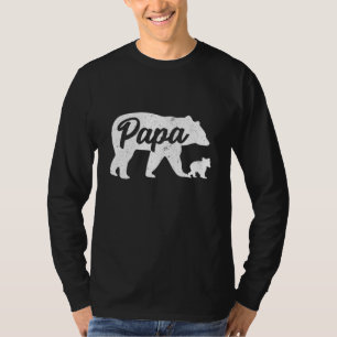 T-shirt Papa père ours vintage avec 1 Fête des pères Cub