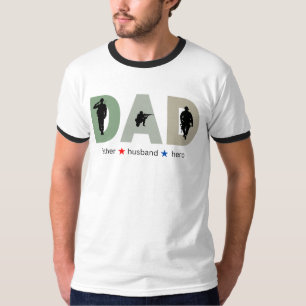 T-shirt Papa Père Père Mari Héros Chemise Fête des pères C