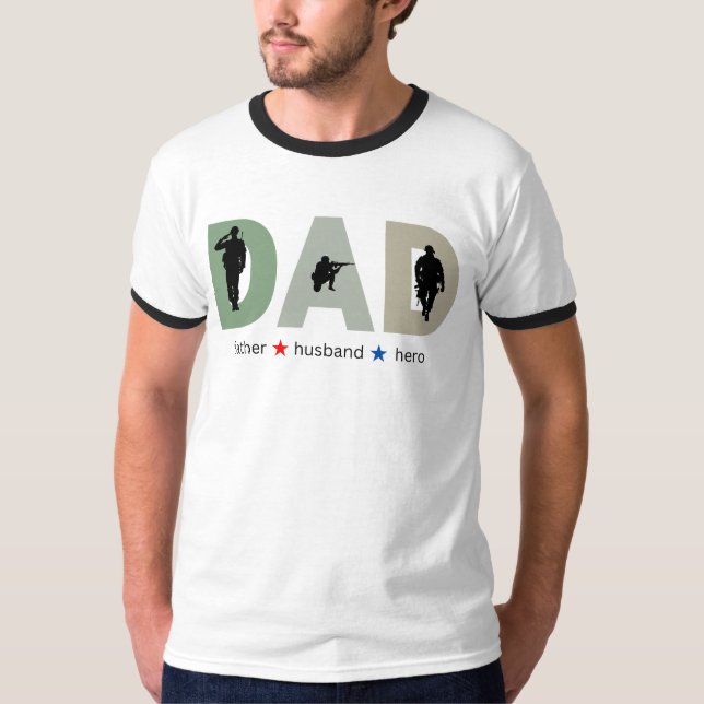 T-shirt Papa Père Père Mari Héros Chemise Fête des pères C (Devant)