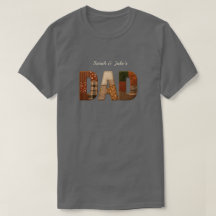 T-Shirt Papa Personnalisé Avec Noms d'Enfants