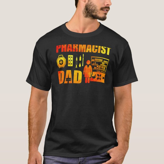 T-shirt Papa pharmacien (Devant)