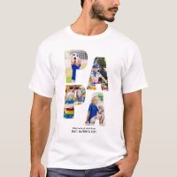 PAPA Photo Collage Petits-Enfants Nom Lettre Cutou