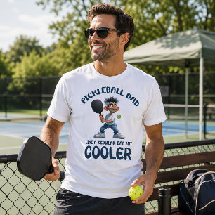 T-shirt Papa pickleball, comme un papa normal