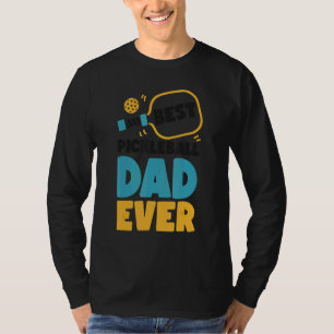 T-shirt Papa pickleball Meilleur papa pickleball de tous l