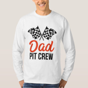 T-shirt Papa Pit Crew Funny Hébergement Voiture Course Ann