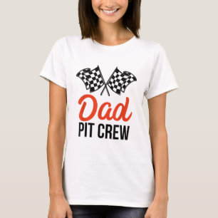 T-shirt Papa Pit Crew Funny Hébergement Voiture Course Ann