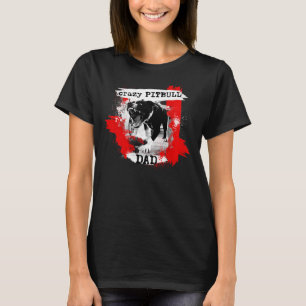 T-shirt Papa Pitbull Américain Pitbull Terrier Apbt