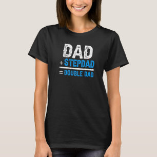 T-shirt Papa Plus Stepdad Équivaut Double Papa Stepfather 