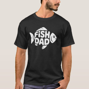 T-shirt Papa Poisson Drôle Fier Pêcheur à la ligne Aquariu
