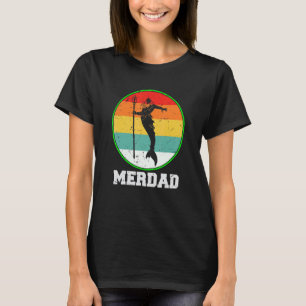T-shirt Papa Poisson Sécurité Merman Mermaid Papa Poisson