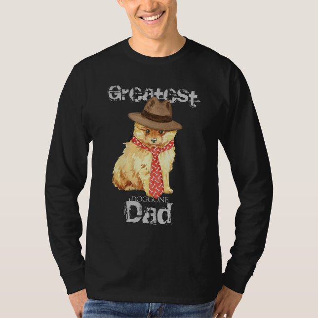 T-shirt Papa Pomeranien (Devant)