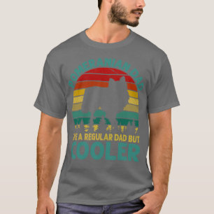 T-shirt Papa Poméranien Comme Un Père Régulier Mais Glaciè