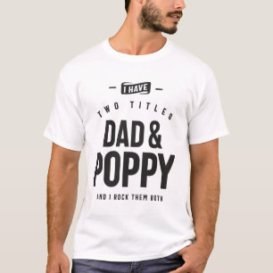 T-shirt Papa & Poppy - Double les titres, Double le plaisi