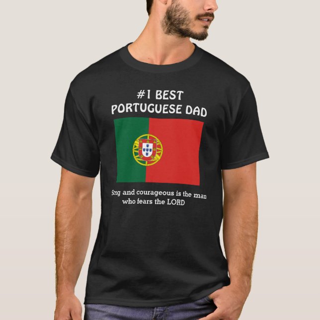 T-shirt PAPA PORTUGAIS personnalisé (Devant)