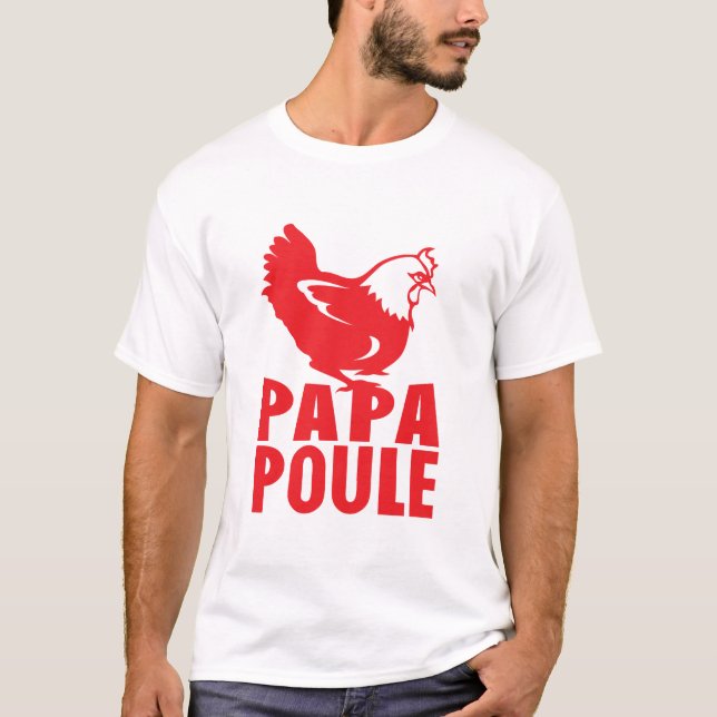 T-shirt papa poule 1401 (Devant)