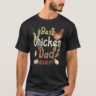 T-shirt Papa Poule Meilleur Papa Eve aquarelle de ferme vi