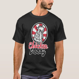 T-shirt Papa Poule Papa Coq Agriculteur Éleveur de Volaill