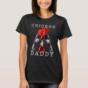 T-shirt Papa Poule Papa Coq Éleveur De Volailles
