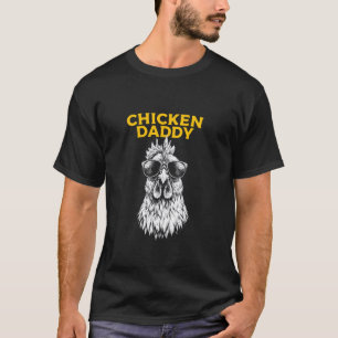T-shirt Papa Poule, Papa Fermier de Poules Graphique