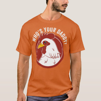 T-shirt Papa Poulet Papa Fermier Drôle Amoureux Poulet