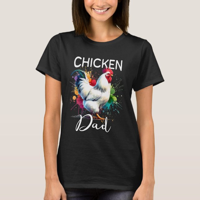 T-shirt Papa Poulet Poulet (Devant)
