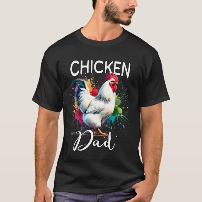 T-shirt Papa Poulet Poulet (Devant)