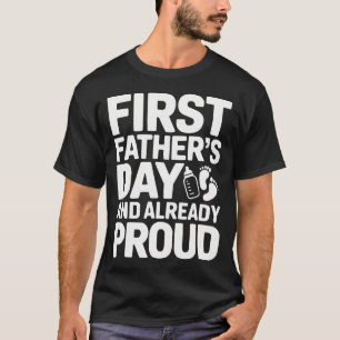 T-shirt Papa pour la première fois Nouveau papa Paternité
