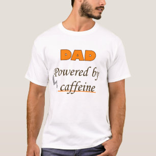 T-shirt Papa Powered by caffeine