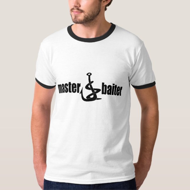 T-shirt Papa principal de pêche de Baiter de fête des (Devant)