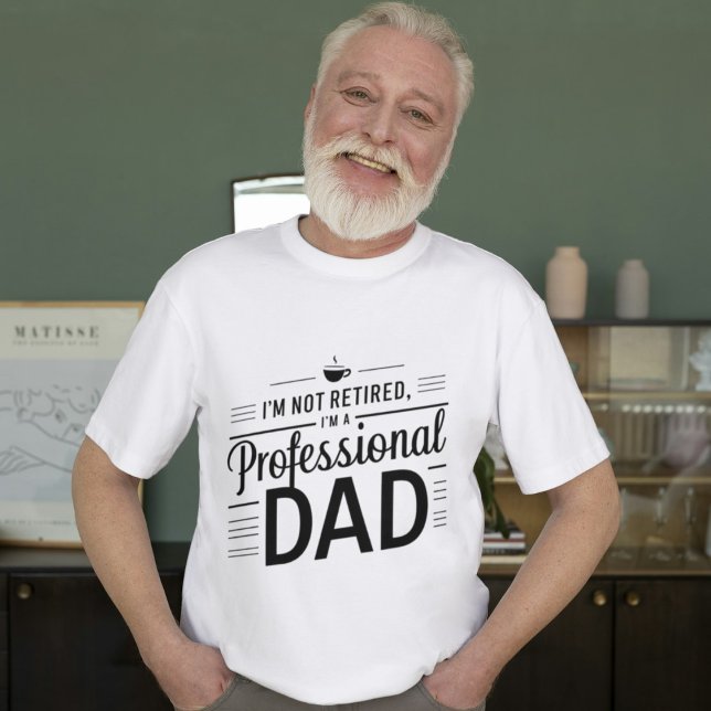 T-shirt Papa Pro : Super papa retraité humoristique (Créateur téléchargé)