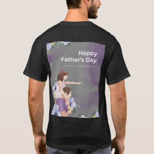T-shirt Papa : Propulsé par le Café & l'Amour