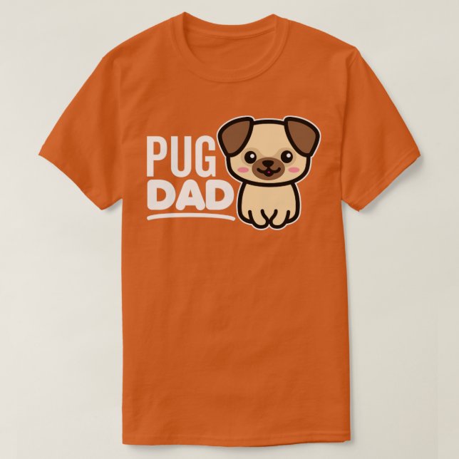 T-shirt Papa Pug (Design devant)