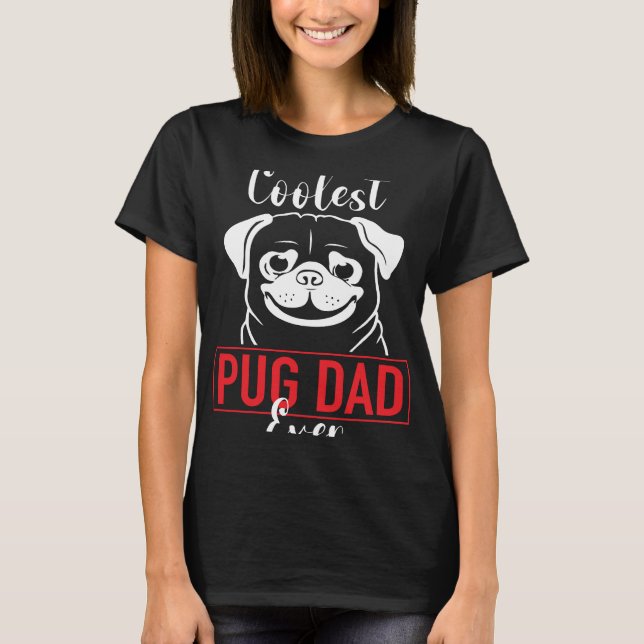 T-shirt Papa Pug le plus cool jamais Essential  497 (Devant)