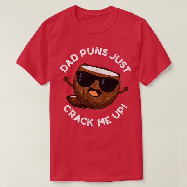T-shirt Papa Puns M'Accroche De Mignons Pun De Coco (Design devant)