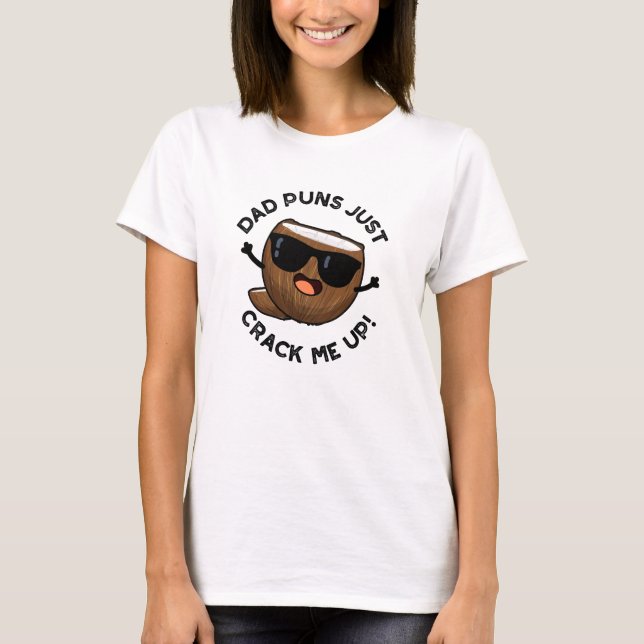 T-shirt Papa Puns M'Accroche Un Drôle Jeu De Coco (Devant)