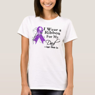 T-shirt Papa Purple Ribbon - Cancer du Pancréas