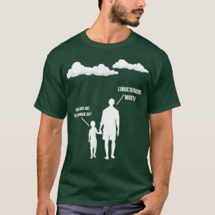 T-shirt Papa Quels Sont Les Nuages Faits De Serveurs Linux