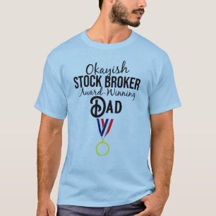 T-shirt Papa qui a reçu un prix de courtier courant