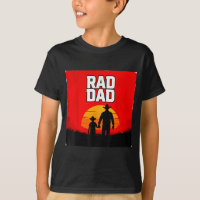 Papa radical ouest américain père et fils marchant