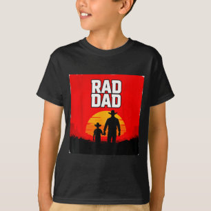 T-shirt Papa radical ouest américain père et fils marchant